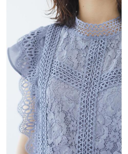 ELENCARE DUE（エレンカーレデュエ）の「・ELENCARE DUE　レースシフォンブラウス＊（シャツ/ブラウス・レディース・ブラック/オフホワイト/ブルー/ピンク系その他2・FREE）」の21枚目の写真