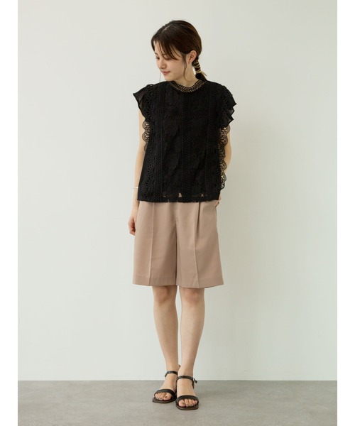 ELENCARE DUE（エレンカーレデュエ）の「・ELENCARE DUE　レースシフォンブラウス＊（シャツ/ブラウス・レディース・ブラック/オフホワイト/ブルー/ピンク系その他2・FREE）」の6枚目の写真