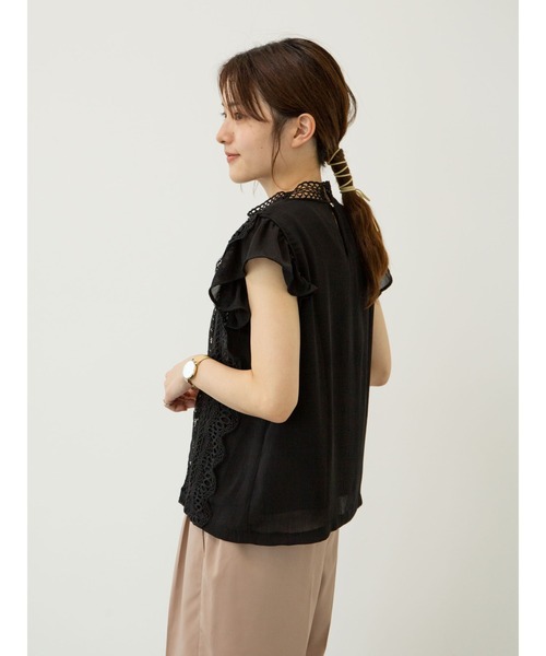 ELENCARE DUE（エレンカーレデュエ）の「・ELENCARE DUE　レースシフォンブラウス＊（シャツ/ブラウス・レディース・ブラック/オフホワイト/ブルー/ピンク系その他2・FREE）」の11枚目の写真