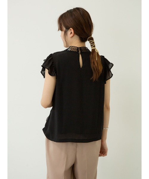 ELENCARE DUE（エレンカーレデュエ）の「・ELENCARE DUE　レースシフォンブラウス＊（シャツ/ブラウス・レディース・ブラック/オフホワイト/ブルー/ピンク系その他2・FREE）」の7枚目の写真