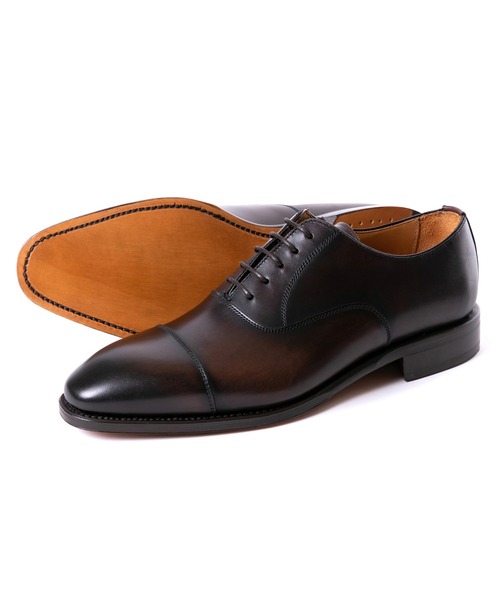 Berwick1707(バーウィック)の「Berwick バーウィック ストレートチップ 5217 レザー ソール(ドレスシューズ・メンズ・ダークブラウン・6/8/6.5/7/7.5/5.5/5/4.5)」の6枚目の写真