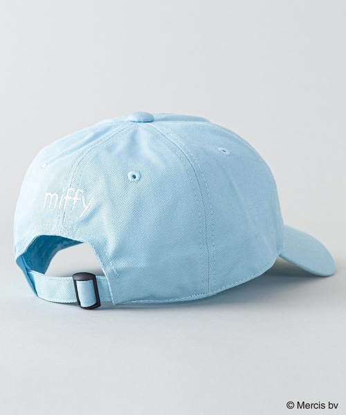 Miffy( ミッフィー)の「【MIFFY/ミッフィー】ワンポイント刺繍 ツイルキャップ(キャップ・レディース・ホワイト/ブラック/ベージュ/サックスブルー/スミクロ/ライトベージュ・FREE)」の7枚目の写真