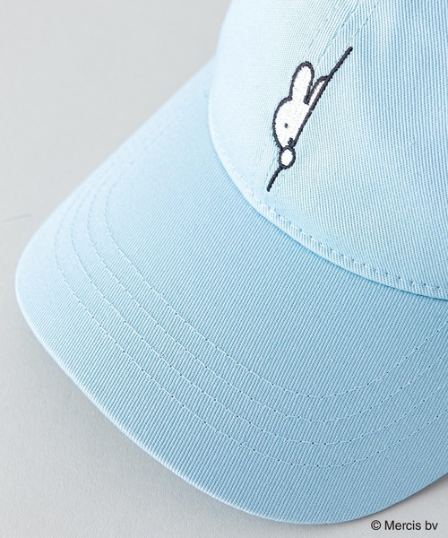 Miffy( ミッフィー)の「【MIFFY/ミッフィー】ワンポイント刺繍 ツイルキャップ(キャップ・レディース・ホワイト/ブラック/ベージュ/サックスブルー/スミクロ/ライトベージュ・FREE)」の10枚目の写真