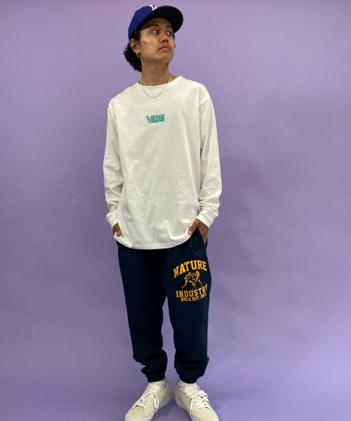 VANS（バンズ）の「VANS/バンズ　ワンポイント ブランドロゴロンT 121K1020100（Tシャツ/カットソー・メンズ・ブラック/ホワイト/ピンク/イエロー・S/M/L/XL）」の7枚目の写真