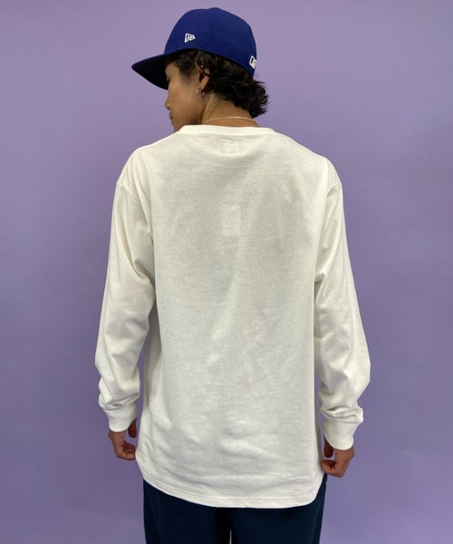 VANS（バンズ）の「VANS/バンズ　ワンポイント ブランドロゴロンT 121K1020100（Tシャツ/カットソー・メンズ・ブラック/ホワイト/ピンク/イエロー・S/M/L/XL）」の8枚目の写真