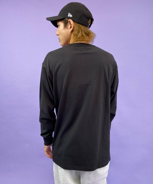 VANS（バンズ）の「VANS/バンズ　ワンポイント ブランドロゴロンT 121K1020100（Tシャツ/カットソー・メンズ・ブラック/ホワイト/ピンク/イエロー・S/M/L/XL）」の14枚目の写真