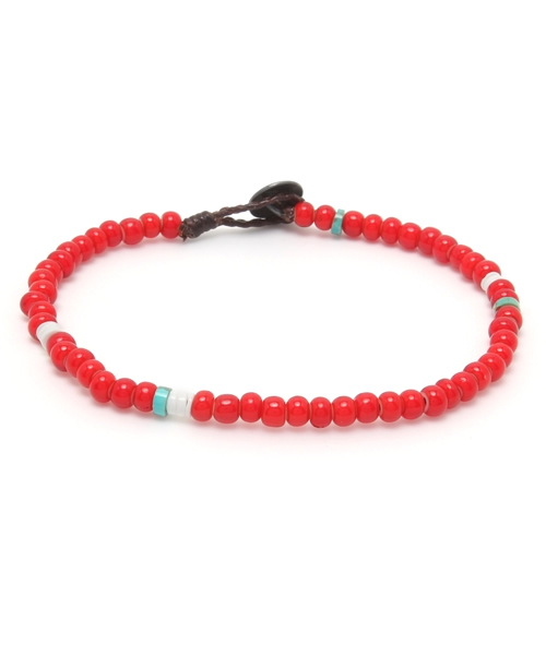 And A（アンドエー）の「ホワイトハーツアンクレット（アンクレット・メンズ・ブルー/イエロー/レッド・FREE）」の3枚目の写真