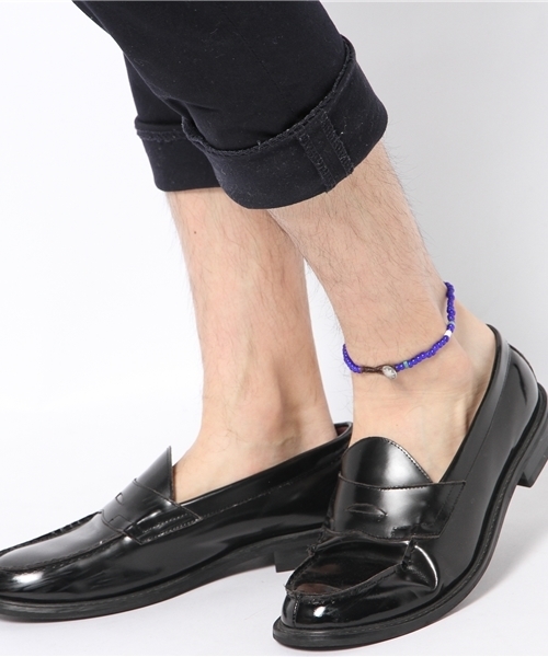 And A（アンドエー）の「ホワイトハーツアンクレット（アンクレット・メンズ・ブルー/イエロー/レッド・FREE）」の6枚目の写真