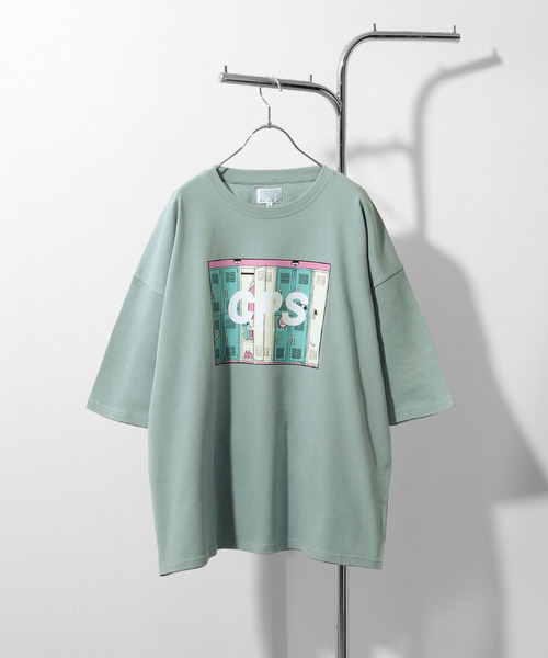 CHIKABA（チカバ）の「【CHIKABA POOL SIDE】ビックシルエット半袖バックプリントエモTシャツ（Tシャツ/カットソー・メンズ・パープル/ブラック系/ブルー系/ベージュ/ホワイト系1/ベージュ系1/ブラック/ホワイト系/ベージュ系/パープル系/パープル系1/ホワイト/ブルー/ブラック系1/ブルー系1・MEDIUM/LARGE）」の12枚目の写真