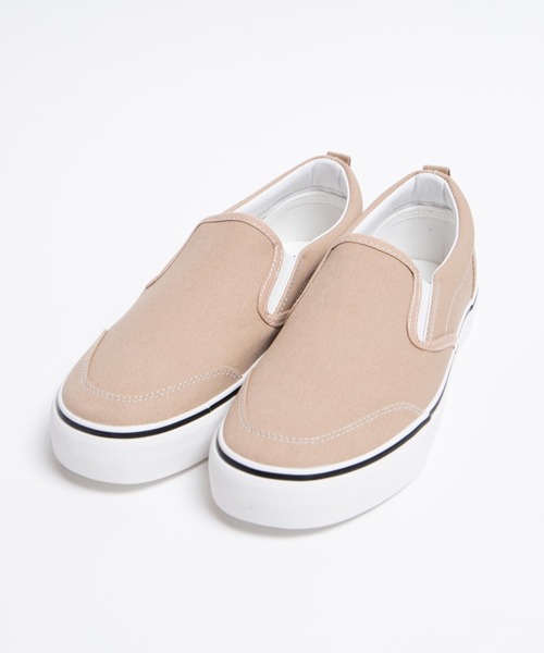 WEGO（ウィゴー）の「WEGO/SKATERSスリッポン（スニーカー・レディース・ホワイト/ダークグリーン/ベージュ/ブラック・SMALL/LARGE/MEDIUM/X-LARGE/X-SMALL）」の8枚目の写真