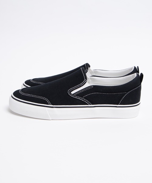 WEGO（ウィゴー）の「WEGO/SKATERSスリッポン（スニーカー・レディース・ホワイト/ダークグリーン/ベージュ/ブラック・SMALL/LARGE/MEDIUM/X-LARGE/X-SMALL）」の5枚目の写真