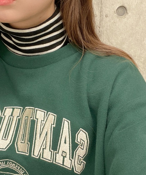 WEGO(ウィゴー)の「WEGO/タートルロンT(Tシャツ/カットソー・レディース・サックスブルー/ライトグレー/ホワイト/ブラック系その他/ブラック/ホワイト系その他/ホワイト系その他5/その他1/ブラック系その他5・FREE)」の6枚目の写真