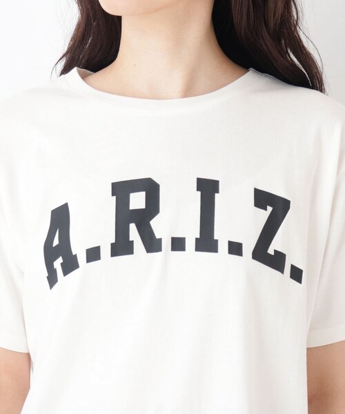 Cutie Blonde（キューティーブロンド）の「◆【S-L】BIGロゴプリントTシャツ（Tシャツ/カットソー・レディース・チャコールグレー/オフホワイト/カーキ・01/02/03）」の6枚目の写真