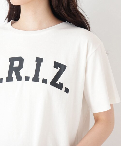 Cutie Blonde（キューティーブロンド）の「◆【S-L】BIGロゴプリントTシャツ（Tシャツ/カットソー・レディース・チャコールグレー/オフホワイト/カーキ・01/02/03）」の8枚目の写真