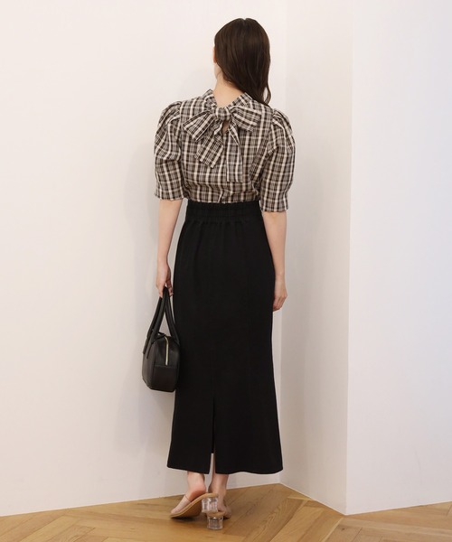 one after another NICE CLAUP(ワンアフターアナザーナイスクラップ)の「バックリボン袖コンシャスブラウス(シャツ/ブラウス・レディース・オフホワイト/ブラウン系その他/ベージュ系その他/ピンクベージュ・FREE)」の17枚目の写真