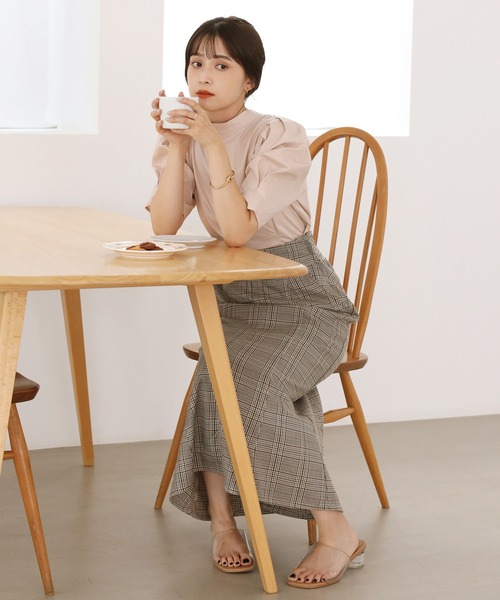 one after another NICE CLAUP(ワンアフターアナザーナイスクラップ)の「バックリボン袖コンシャスブラウス(シャツ/ブラウス・レディース・オフホワイト/ブラウン系その他/ベージュ系その他/ピンクベージュ・FREE)」の5枚目の写真