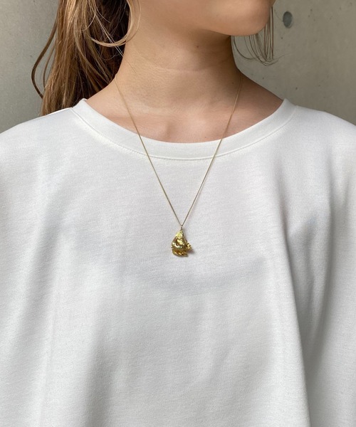 CAPRICIEUX LE'MAGE（カプリシューレマージュ）の「フリンジトリムTシャツ（Tシャツ/カットソー・レディース・ホワイト/ブラック/ベージュ・FREE）」の9枚目の写真