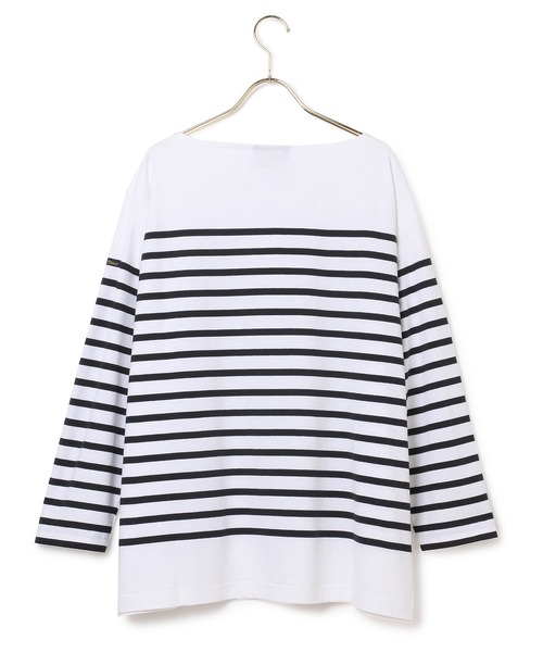 MADEMOISELLE ROPE'（マドモアゼル ロペ）の「<2021AW・定番アイテム>【Le Minor】グランドコパンボーダーカットソー（Tシャツ/カットソー・レディース・ライトグレー/ワイン・FREE）」の7枚目の写真