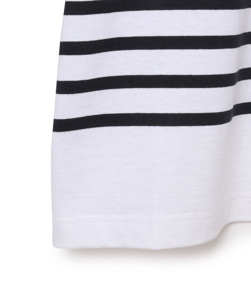 MADEMOISELLE ROPE'（マドモアゼル ロペ）の「<2021AW・定番アイテム>【Le Minor】グランドコパンボーダーカットソー（Tシャツ/カットソー・レディース・ライトグレー/ワイン・FREE）」の11枚目の写真