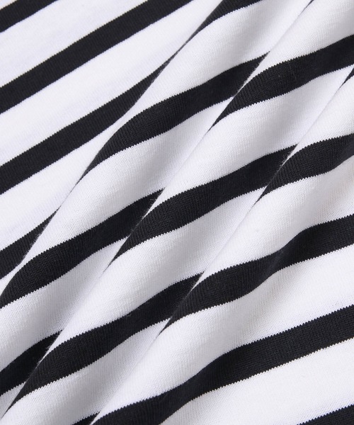 MADEMOISELLE ROPE'（マドモアゼル ロペ）の「<2021AW・定番アイテム>【Le Minor】グランドコパンボーダーカットソー（Tシャツ/カットソー・レディース・ライトグレー/ワイン・FREE）」の15枚目の写真