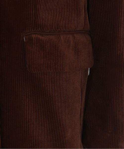 CHILD WOMAN（チャイルドウーマン）の「8Ｗコーデュロイディアモイスト ダブル釦 ジャケット（テーラードジャケット・レディース・ネイビー/ブラウン・FREE）」の11枚目の写真