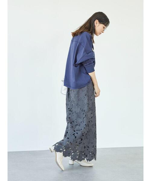 Sugar spoon（シュガースプーン）の「・SUGAR SPOON モチーフレースマーメイドスカート＊（スカート・レディース・チャコールグレー/ベージュ/ネイビー/オレンジ・FREE）」の11枚目の写真