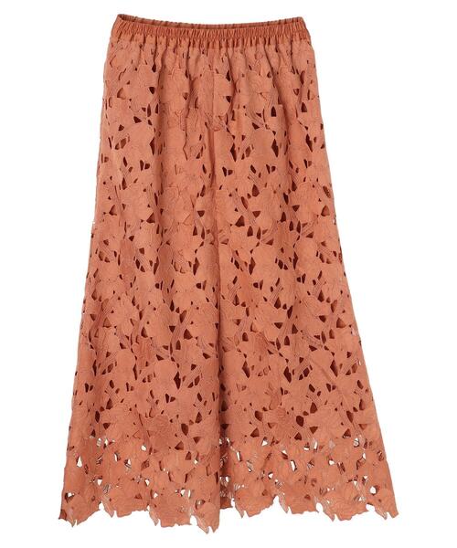 Sugar spoon（シュガースプーン）の「・SUGAR SPOON モチーフレースマーメイドスカート＊（スカート・レディース・チャコールグレー/ベージュ/ネイビー/オレンジ・FREE）」の17枚目の写真