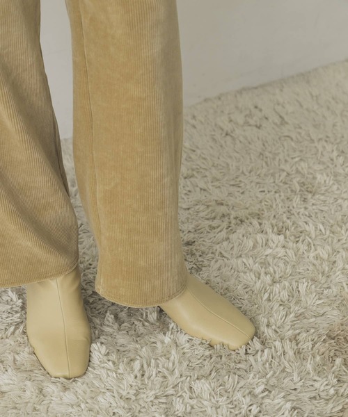 URBAN RESEARCH（アーバンリサーチ）の「ニットコールストレートパンツ（その他パンツ・レディース・ベージュ/チャコールグレー・FREE）」の12枚目の写真