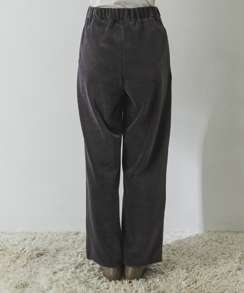 URBAN RESEARCH（アーバンリサーチ）の「ニットコールストレートパンツ（その他パンツ・レディース・ベージュ/チャコールグレー・FREE）」の21枚目の写真