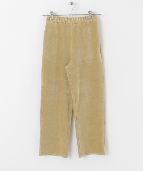 URBAN RESEARCH（アーバンリサーチ）の「ニットコールストレートパンツ（その他パンツ・レディース・ベージュ/チャコールグレー・FREE）」の22枚目の写真