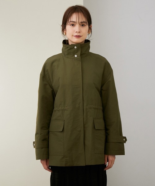 ROPE'（ロペ）の「【WEB限定】撥水ミリタリーブルゾン（ミリタリージャケット・レディース・キャメル/カーキ・38）」の3枚目の写真