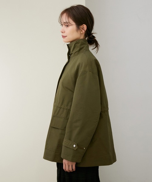 ROPE'（ロペ）の「【WEB限定】撥水ミリタリーブルゾン（ミリタリージャケット・レディース・キャメル/カーキ・38）」の13枚目の写真