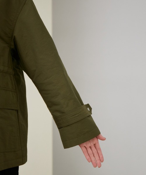 ROPE'（ロペ）の「【WEB限定】撥水ミリタリーブルゾン（ミリタリージャケット・レディース・キャメル/カーキ・38）」の11枚目の写真