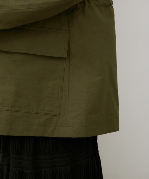 ROPE'（ロペ）の「【WEB限定】撥水ミリタリーブルゾン（ミリタリージャケット・レディース・キャメル/カーキ・38）」の6枚目の写真