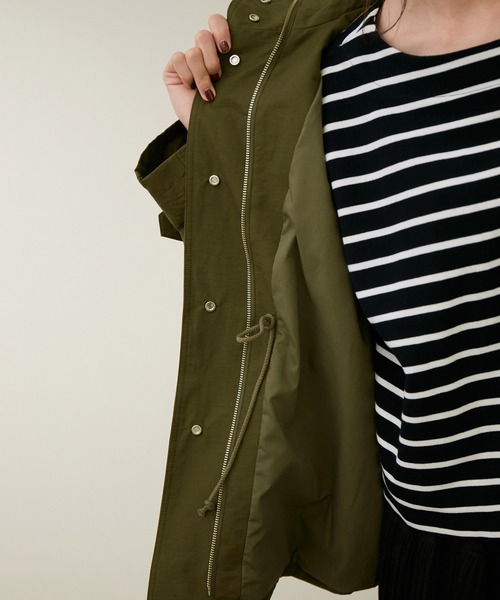 ROPE'（ロペ）の「【WEB限定】撥水ミリタリーブルゾン（ミリタリージャケット・レディース・キャメル/カーキ・38）」の4枚目の写真