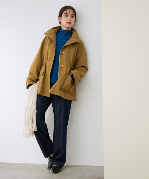 ROPE'（ロペ）の「【WEB限定】撥水ミリタリーブルゾン（ミリタリージャケット・レディース・キャメル/カーキ・38）」の12枚目の写真