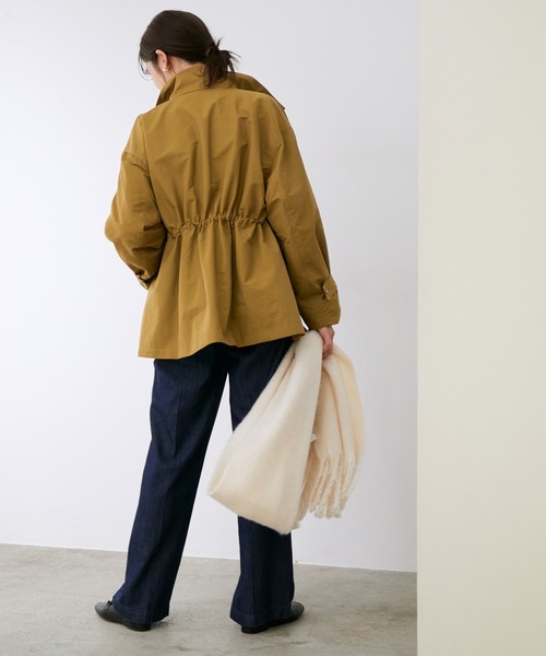ROPE'（ロペ）の「【WEB限定】撥水ミリタリーブルゾン（ミリタリージャケット・レディース・キャメル/カーキ・38）」の9枚目の写真