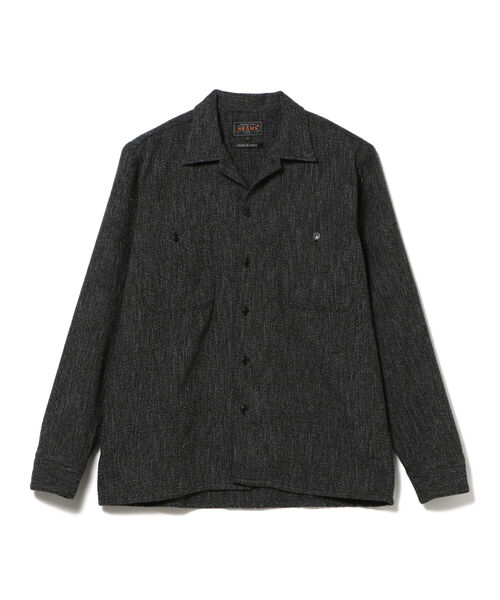 BEAMS PLUS(ビームスプラス)の「BEAMS PLUS / モール ツイル オープンカラー ミリタリー シャツ(シャツ/ブラウス・メンズ・チャコールグレー/オリーブ・LARGE/MEDIUM/X-LARGE/SMALL)」の16枚目の写真