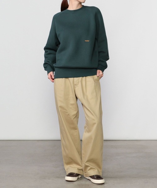 GYMPHLEX（ジムフレックス）の「Gymphlex | スウィングスリーブ スウェットプルオーバー WOMEN（スウェット・レディース・ネイビー/ダークグリーン/ライトグレー/マスタード・12/14）」の19枚目の写真