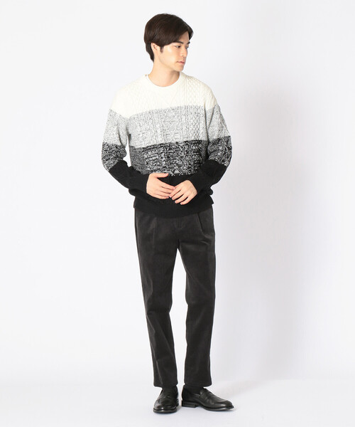 COMME CA ISM（コムサイズム）の「コーデュロイ テーパードパンツ（スラックス・メンズ・ホワイト/ダークブラウン/チャコール・SMALL/MEDIUM/LARGE）」の17枚目の写真