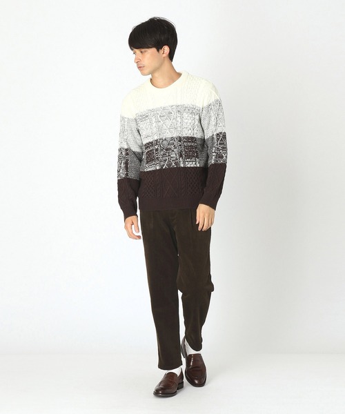 COMME CA ISM（コムサイズム）の「コーデュロイ テーパードパンツ（スラックス・メンズ・ホワイト/ダークブラウン/チャコール・SMALL/MEDIUM/LARGE）」の6枚目の写真