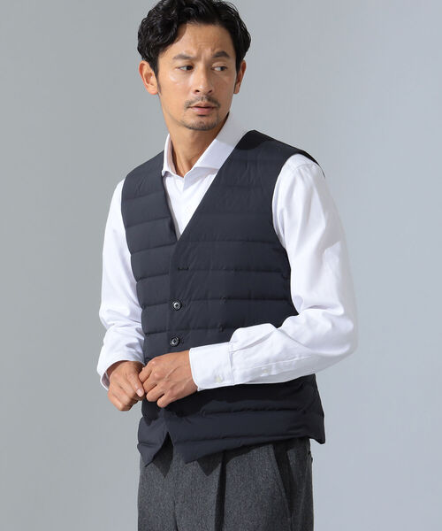 B:MING by BEAMS（ビーミングバイビームス）の「B:MING by BEAMS / ダウンキルト ジレ（ダウンベスト・メンズ・カーキ/ブラック・44/50/48/46）」の7枚目の写真