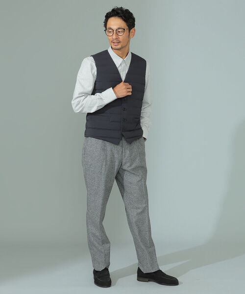 B:MING by BEAMS（ビーミングバイビームス）の「B:MING by BEAMS / ダウンキルト ジレ（ダウンベスト・メンズ・カーキ/ブラック・44/50/48/46）」の3枚目の写真