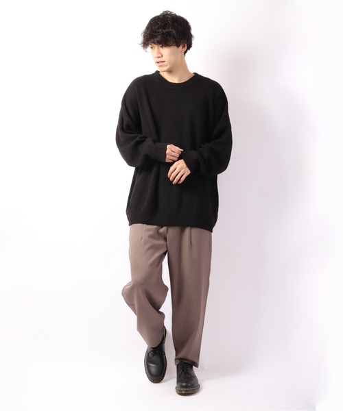 Revo.(レボ)の「ハニカムワッフル コットンニット LS Tee(ニット/セーター・メンズ・ブラック/カーキ/ナチュラル・L/M)」の9枚目の写真