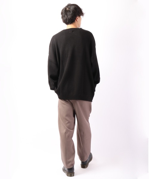 Revo.(レボ)の「ハニカムワッフル コットンニット LS Tee(ニット/セーター・メンズ・ブラック/カーキ/ナチュラル・L/M)」の11枚目の写真