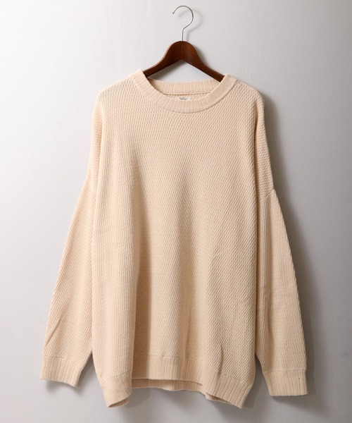 Revo.(レボ)の「ハニカムワッフル コットンニット LS Tee(ニット/セーター・メンズ・ブラック/カーキ/ナチュラル・L/M)」の20枚目の写真