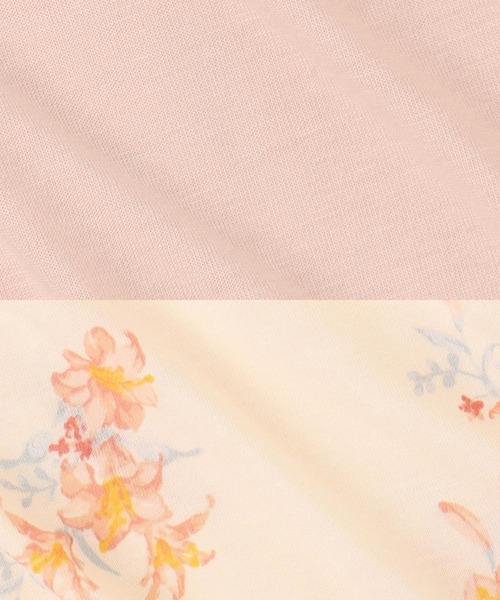 fran de lingerie(フランデランジェリー)の「tororelax半開きプルオーバーワイドパンツ上下セットパジャマ(ルームウェア/パジャマ・レディース・グレー/ワイン/ピンクベージュ/オレンジ/ラベンダー/ブルー・M-L)」の7枚目の写真