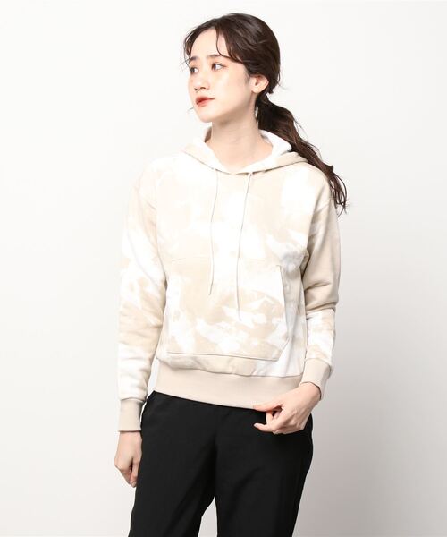 Reebok(リーボック)の「MYT タイダイ フーディー / MYT Tie-Dyed Hoodie(パーカー・レディース・ライトベージュ/ブラック・MEDIUM/SMALL/X-SMALL/LARGE/X-LARGE)」の7枚目の写真