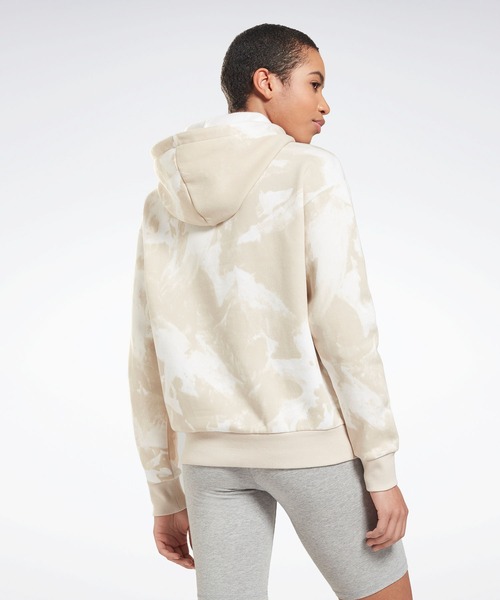 Reebok(リーボック)の「MYT タイダイ フーディー / MYT Tie-Dyed Hoodie(パーカー・レディース・ライトベージュ/ブラック・MEDIUM/SMALL/X-SMALL/LARGE/X-LARGE)」の6枚目の写真