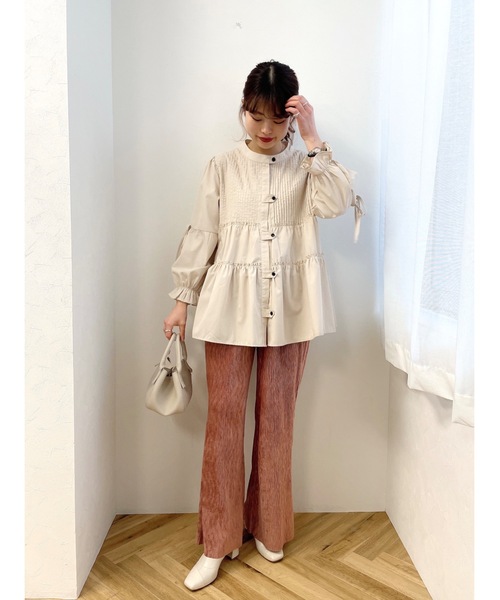 JUMELLE(ジュメロ)の「ティアードリボンブラウス(シャツ/ブラウス・レディース・ベージュ・FREE)」の22枚目の写真